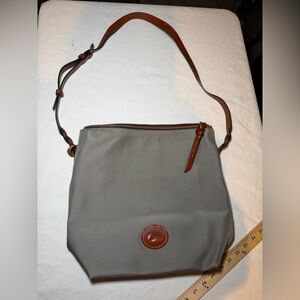 Dooney & Bourke Gray and Brown Shoulder Bag